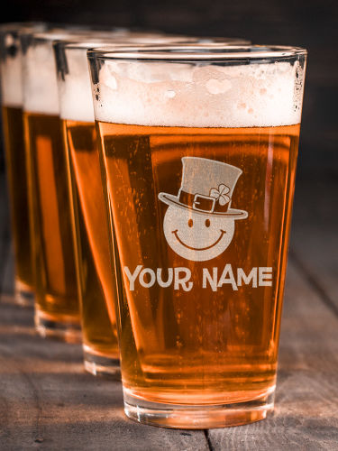 Irish Smiley : Pint Glasses - Engraved