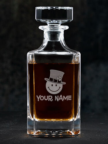 Irish Smiley : Whiskey Decanter - Engraved
