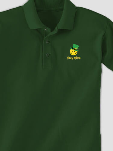 Irish Smiley : Embroidered Polo Shirts