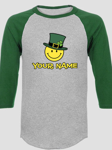 Irish Smiley : Printed Raglan Shirts