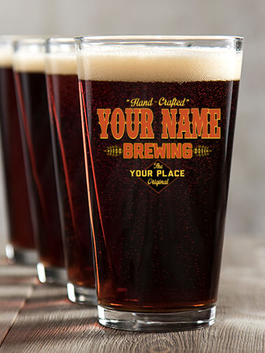 Brewing : Pint Glasses - Color Printed