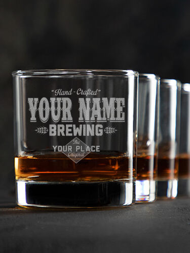 Brewing : Rocks Glasses - Engraved