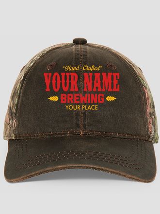 Brewing : Embroidered 2-Tone Camo Hats