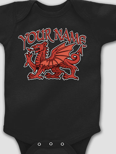 Welsh Dragon : Printed Baby Bodysuits