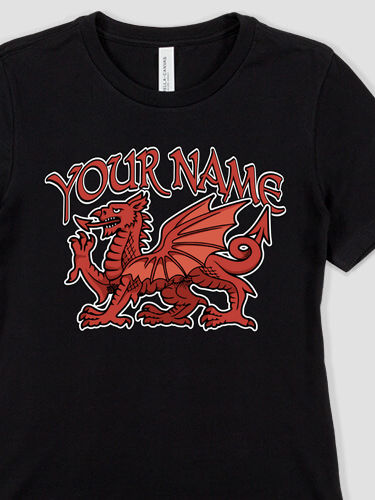 Welsh Dragon : Premium Ladies T-Shirts