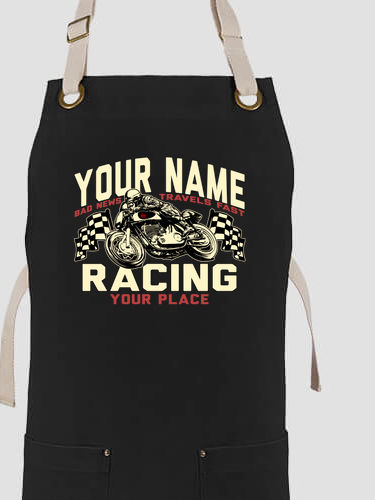 Motorcycle Racing : Printed Canvas Work Aprons