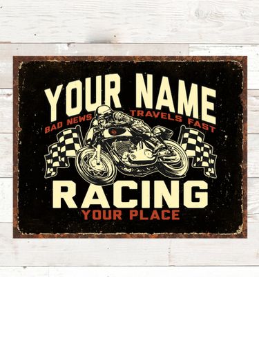 Motorcycle Racing : Tin Signs