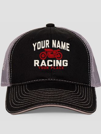 Motorcycle Racing : Embroidered Trucker Hats