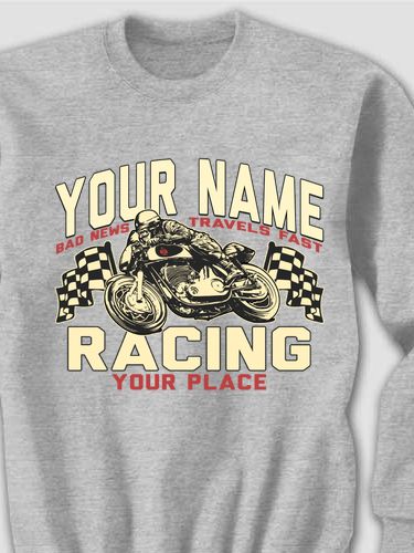 Motorcycle Racing : Printed Sweatshirts