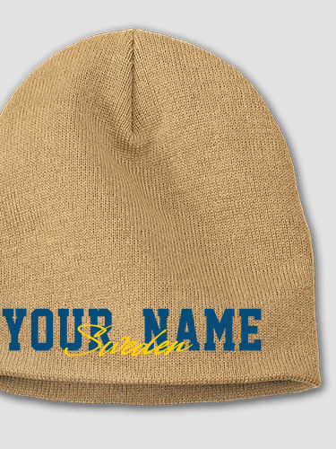 Sweden Flag : Embroidered Beanies
