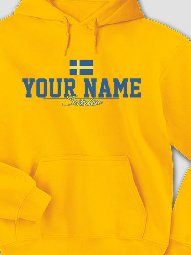 Sweden Flag : Printed Hoodies