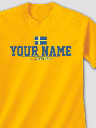 Sweden Flag : Printed T-Shirts