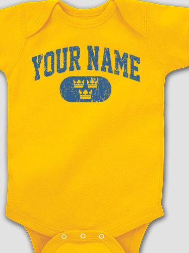 Swedish Varsity : Printed Baby Bodysuits