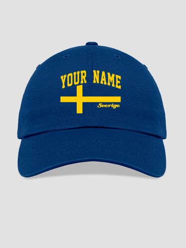 Sweden : Embroidered Baseball Hats