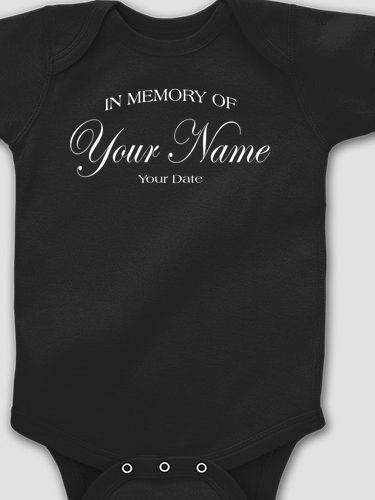 In Memory Of : Printed Baby Bodysuits