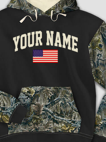 American Varsity : Printed 2-Tone Camo Hoodies