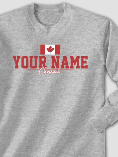 Canadian Flag : Printed Long Sleeves