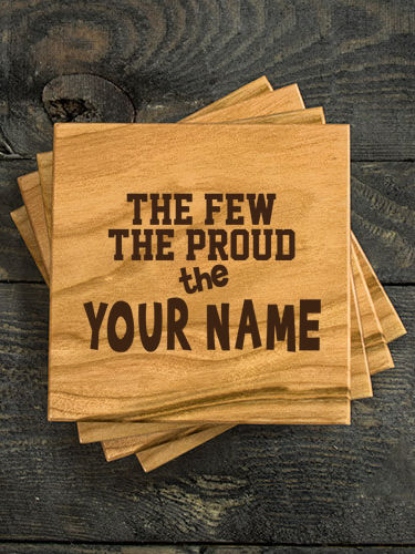 The Few The Proud : Coasters - Engraved