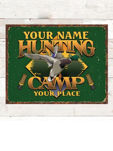 Duck Hunting Camp : Tin Signs
