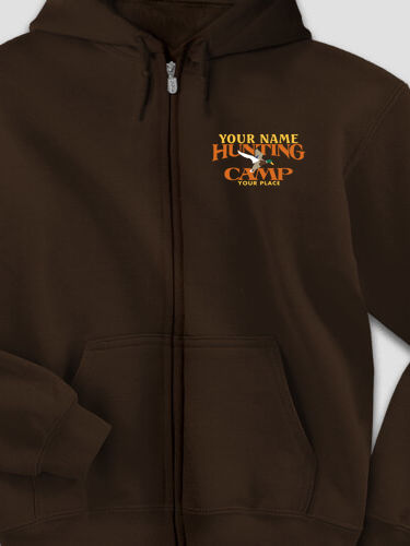 Duck Hunting Camp : Embroidered Zip Hoodies