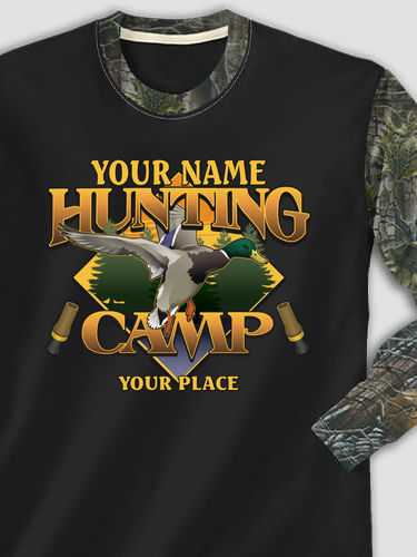 Duck Hunting Camp : Printed 2-Tone Camo Long Sleeves