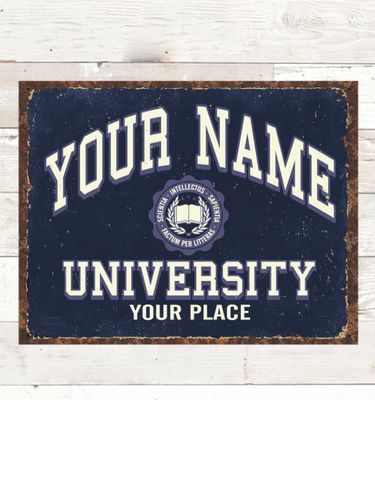 Vintage University : Tin Signs