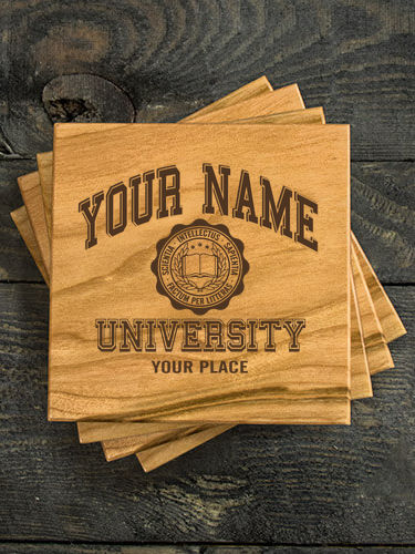 Vintage University : Coasters - Engraved