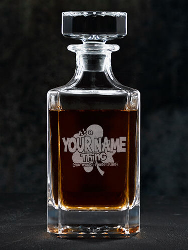 Irish Thing : Whiskey Decanter - Engraved