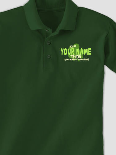 Irish Thing : Embroidered Polo Shirts
