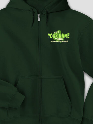 Irish Thing : Embroidered Zip Hoodies