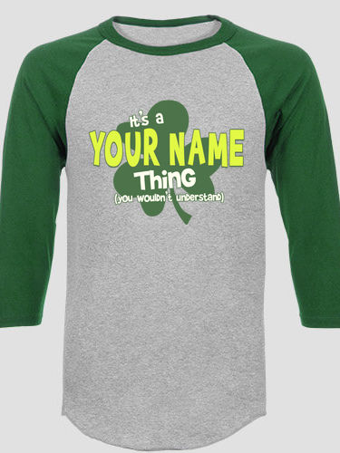 Irish Thing : Printed Raglan Shirts