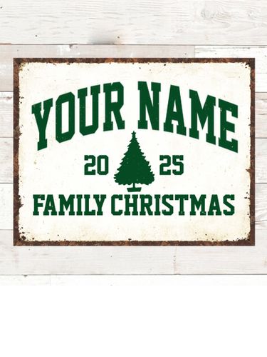 Christmas Varsity : Tin Signs