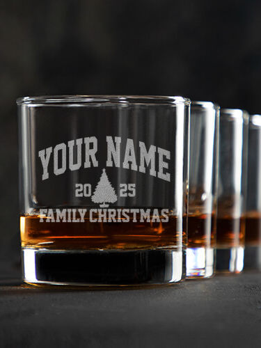 Christmas Varsity : Rocks Glasses - Engraved