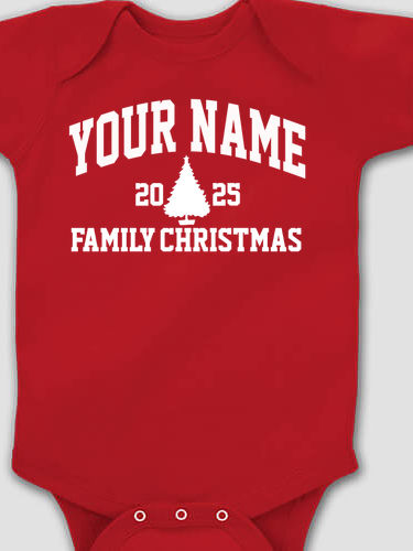 Christmas Varsity : Printed Baby Bodysuits
