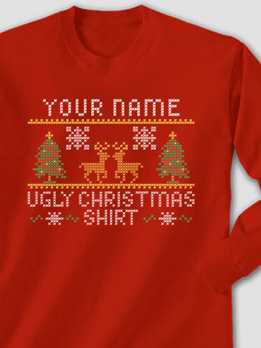 Ugly Christmas Shirt : Printed Long Sleeves