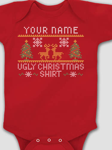 Ugly Christmas Shirt : Printed Baby Bodysuits