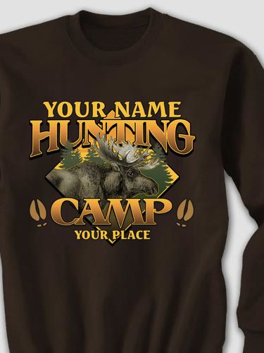 Moose Hunting Camp : Printed Sweatshirts