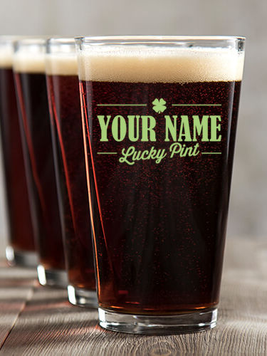 Lucky : Pint Glasses - Color Printed