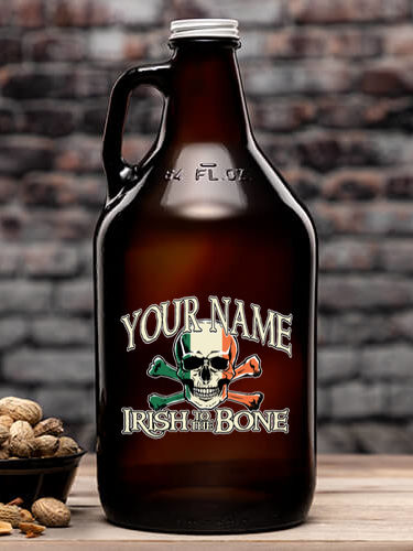Irish to the Bone : Beer Growlers - Color Printed