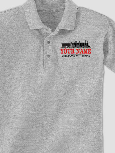 Still Plays With Trains : Embroidered Polo Shirts