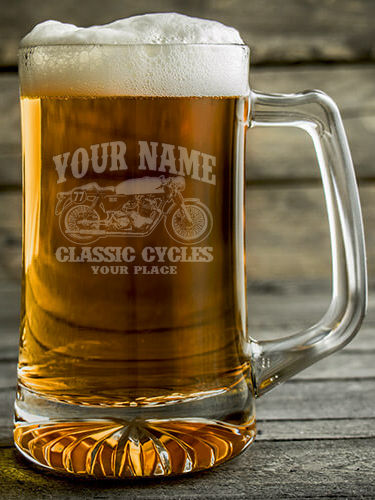 Classic Cycles : Beer Mugs - Engraved