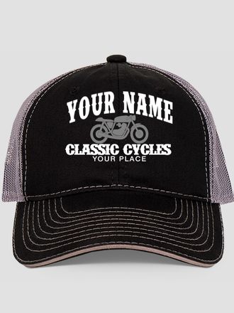 Classic Cycles : Embroidered Trucker Hats