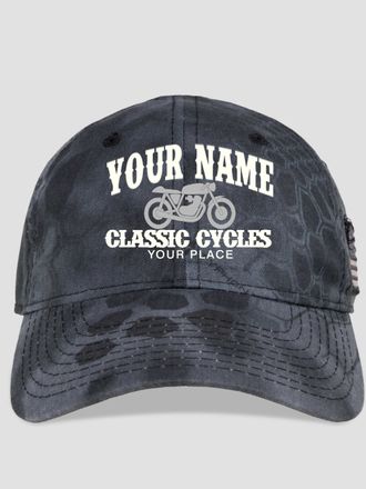 Classic Cycles : Embroidered Kryptek Tactical Camo Hats