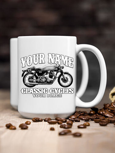Classic Cycles : Ceramic Coffee Mugs