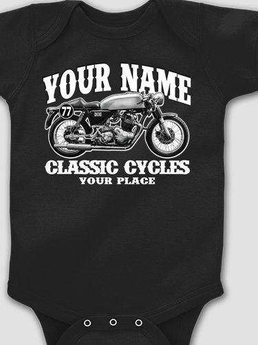 Classic Cycles : Printed Baby Bodysuits