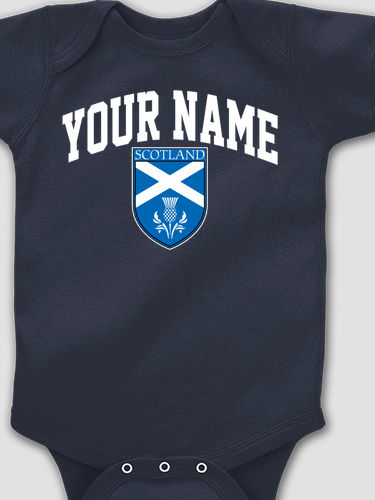 Scottish Shield : Printed Baby Bodysuits