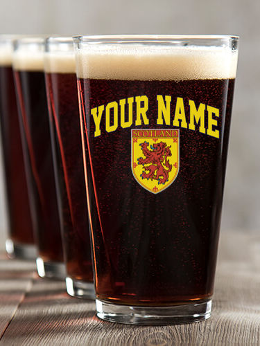 Scottish Standard : Pint Glasses - Color Printed