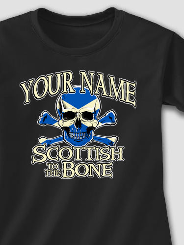Scottish to the Bone : Adult Ladies Fitted T-Shirt