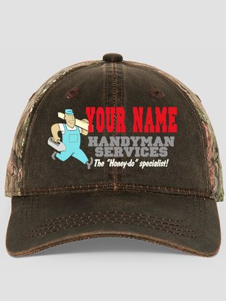 Handyman : Embroidered 2-Tone Camo Hats