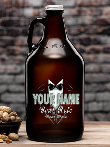 Bridal Party Guys : Beer Growlers - Color Printed